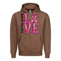 Chestnut faith hope love Zipper Hoodie - AdoDesignShop
