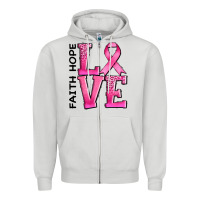 Dove Grey faith hope love Zipper Hoodie - AdoDesignShop