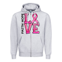 Faith Hope Love Zipper Hoodie | Teevron