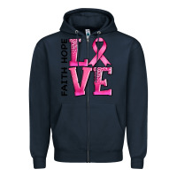 Navy faith hope love Zipper Hoodie - AdoDesignShop