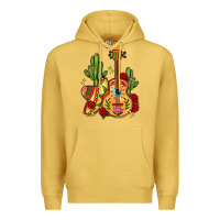 Antique Gold mexican guitar Premium Hoodie - LillyAllenDesigns