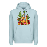 Blue Mist mexican guitar Premium Hoodie - LillyAllenDesigns