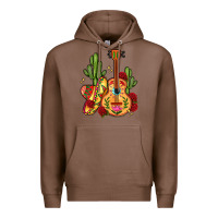 Chestnut mexican guitar Premium Hoodie - LillyAllenDesigns