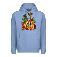 Colony Blue mexican guitar Premium Hoodie - LillyAllenDesigns