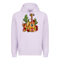 Lilac mexican guitar Premium Hoodie - LillyAllenDesigns