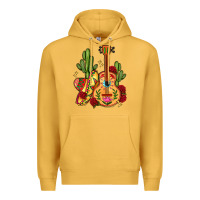 Mustard mexican guitar Premium Hoodie - LillyAllenDesigns