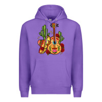 Purple mexican guitar Premium Hoodie - LillyAllenDesigns