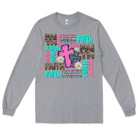 Heather Grey faith with cross Long Sleeve Tee - AdoDesignShop