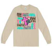 Mushroom faith with cross Long Sleeve Tee - AdoDesignShop