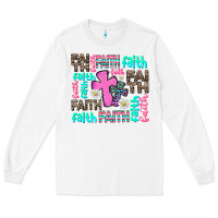White faith with cross Long Sleeve Tee - AdoDesignShop