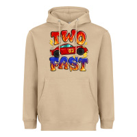 Mushroom two fast boys birthday racing car Heavyweight Hoodie - MaliasSmallBusiness