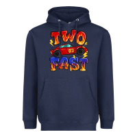 Navy two fast boys birthday racing car Heavyweight Hoodie - MaliasSmallBusiness