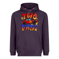 Plum two fast boys birthday racing car Heavyweight Hoodie - MaliasSmallBusiness