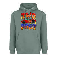 Sage two fast boys birthday racing car Heavyweight Hoodie - MaliasSmallBusiness