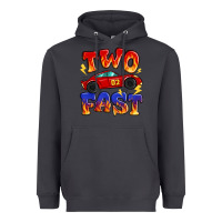 Smoke two fast boys birthday racing car Heavyweight Hoodie - MaliasSmallBusiness