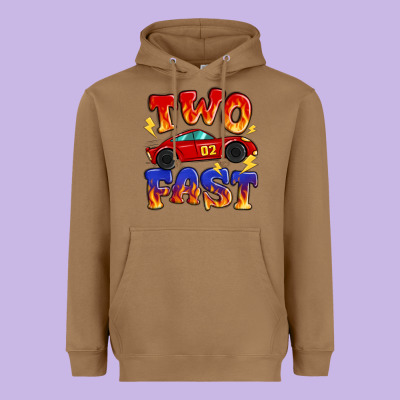 Two Fast Boys Birthday Racing Car Heavyweight Hoodie Designed By Maliassmallbusiness