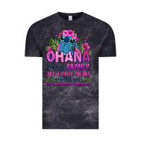 Cloud Black ohana means family Vintage Tee - Zillion Design Studio
