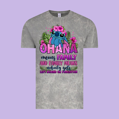 Ohana Means Family Vintage Tee Designed By Zillion Design Studio