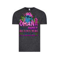 Vintage Black ohana means family Vintage Tee - Zillion Design Studio