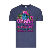 Vintage Denim ohana means family Vintage Tee - Zillion Design Studio
