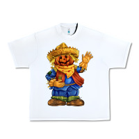 White scarecrow Urban Heavy Tee - FaDigitalArtStudio