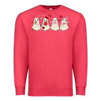 Cardinal valentines day ghost Premium Sweatshirt - MaliasSmallBusiness