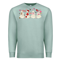 Seafoam valentines day ghost Premium Sweatshirt - MaliasSmallBusiness