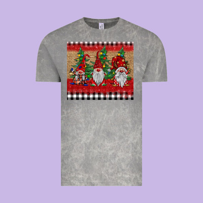 Christmas Gnomes Vintage Tee Designed By Barkaloodesign
