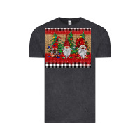Vintage Black Christmas gnomes Vintage Tee - BarkalooDesign