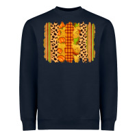 Navy fall brushstroke Heavyweight Sweatshirt - Zillion Design Studio