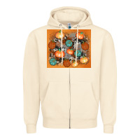 Sandshell cowhide pumpkin Zipper Hoodie - AdoDesignShop