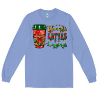 Colony Blue flannels lattes leggings Long Sleeve Tee - BundleAndBundleShop