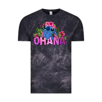 Cloud Black ohana stitch Vintage Tee - Zillion Design Studio