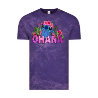 Cloud Purple ohana stitch Vintage Tee - Zillion Design Studio