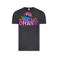 Vintage Black ohana stitch Vintage Tee - Zillion Design Studio