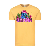 Vintage Mustard ohana stitch Vintage Tee - Zillion Design Studio