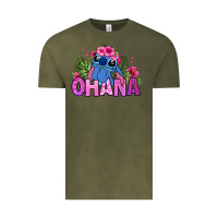 Vintage Olive ohana stitch Vintage Tee - Zillion Design Studio