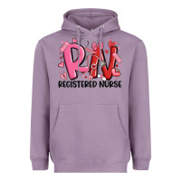 Lavender rn registered nurse valentines day Heavyweight Hoodie - MaliasSmallBusiness