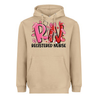 Mushroom rn registered nurse valentines day Heavyweight Hoodie - MaliasSmallBusiness
