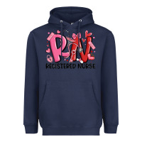 Navy rn registered nurse valentines day Heavyweight Hoodie - MaliasSmallBusiness