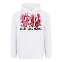 White rn registered nurse valentines day Heavyweight Hoodie - MaliasSmallBusiness