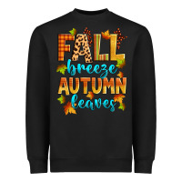 Black fall breeze autumn leaves Heavyweight Sweatshirt - Zillion Design Studio