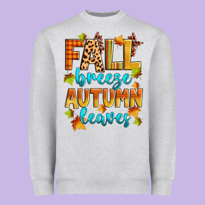 Fall Breeze Autumn Leaves Heavyweight Sweatshirt Designed By Zillion Design Studio