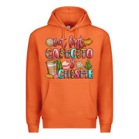 Carrot but first cafecito y chisme Premium Hoodie - LillyAllenDesigns