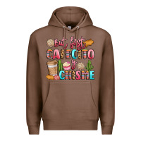 Chestnut but first cafecito y chisme Premium Hoodie - LillyAllenDesigns