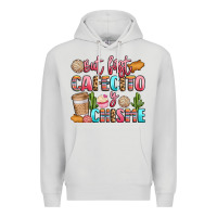 Dove Grey but first cafecito y chisme Premium Hoodie - LillyAllenDesigns