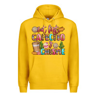 Lemon but first cafecito y chisme Premium Hoodie - LillyAllenDesigns