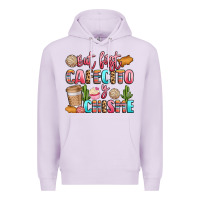 Lilac but first cafecito y chisme Premium Hoodie - LillyAllenDesigns
