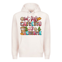 Pale Pink but first cafecito y chisme Premium Hoodie - LillyAllenDesigns