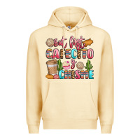 Pina Colada but first cafecito y chisme Premium Hoodie - LillyAllenDesigns